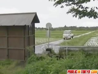 Giapponese milf è scopata su un truck