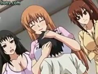 Stor titted anime babes licking