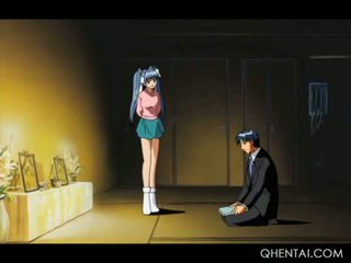 Hentai blue haired bábika gets hardcore banged podľa ju brat