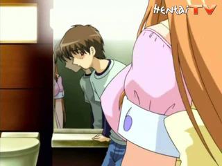 Hot anime girl gets pussy fingered