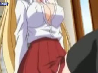 Nümfo anime tüdruk freting raske peenis