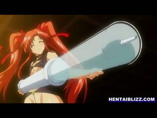 Grávida hentai gets cu injecção com an enema e ejaculação