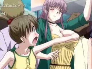 Anime jovem grávida sexo escrava gets peluda conas fodida difícil