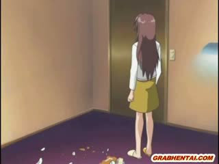 Slutty manga model girl with enormous Tits gets assfucked by her brothers boyfriend