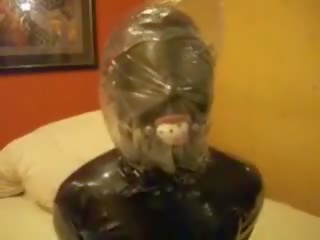 اللاتكس عبودية و البلاستيك bag breathplay, الاباحية ad