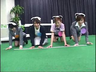 Japonais contestants participer en une fou gameshow vidéo