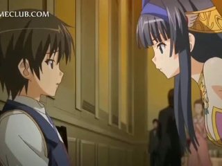 Tatlong-dimensiyonal anime dalagita teasing titi gets puke licked sa pagbabalik