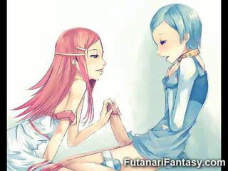 transexuelle, dessin animé, hentai, l'anime