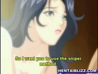 Horny hentai whore sucks anime military cock