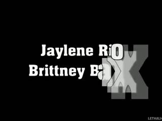 Brittney Banx & Jaylene Rio strips and sexy poses