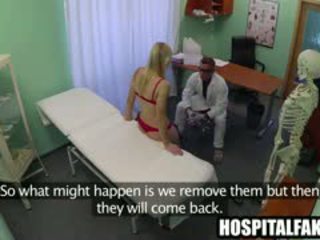 Foxy Blonde Patient Getting Felt Up By Her Doctor