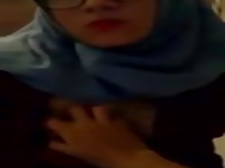 Hijab الفتيات solo masturbation لي niece, الاباحية 76