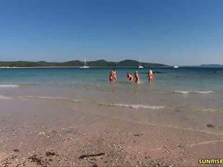 divertimento doppia penetrazione, grande spiaggia tutto, caldi teenager nuovo