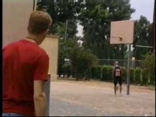 Guy spies on Basketball player