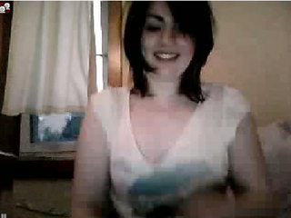 Scottish Lass Dances On Webcam