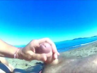 Granny Masturbating Stranger on the Beach: Free Porn ad