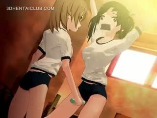 Tied Up Anime Hentai Girl Gets Cunt Vibed Hard